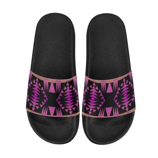 Between the Mountains Berry Slide Sandals