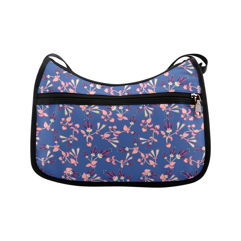 Swift Floral Peach Blue Crossbody Bags