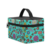 Load image into Gallery viewer, Berry Pop Turquoise Cosmetic Bag/Large
