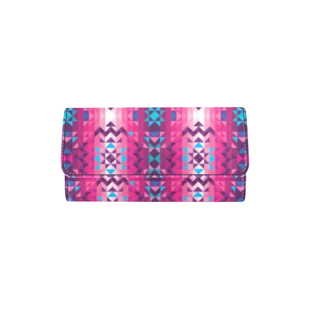 Bright Wave Women's Trifold Wallet