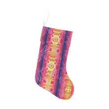 Load image into Gallery viewer, Kaleidoscope Dragonfly Christmas Stocking
