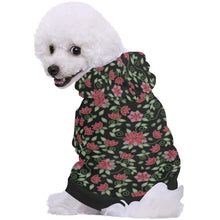 Load image into Gallery viewer, Red Beaded Rose Pet Dog Hoodie
