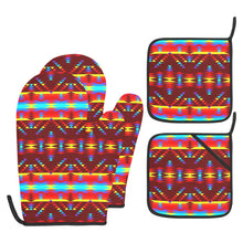 Load image into Gallery viewer, Visions of Lasting Peace Oven Mitt &amp; Pot Holder
