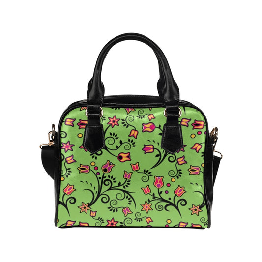 LightGreen Yellow Star Shoulder Handbag