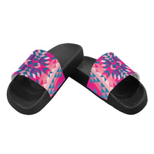 Load image into Gallery viewer, Desert Geo Blue Men&#39;s Slide Sandals
