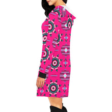 Load image into Gallery viewer, Rising Star Strawberry Moon Hoodie Dress
