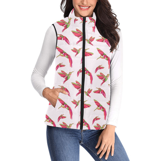 Red Swift Colourful Women's Padded Vest Jacket