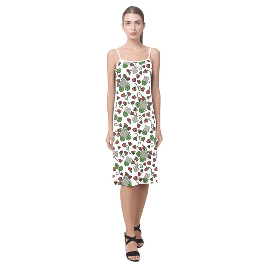 Strawberry Dreams White Alcestis Slip Dress