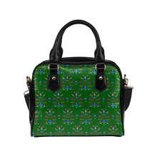 Load image into Gallery viewer, Dakota Damask Green Shoulder Handbag
