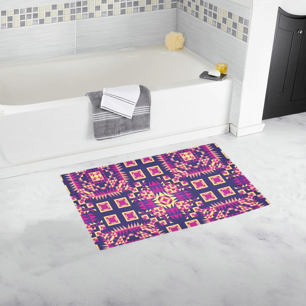 Kaleidoscope Bleu Bath Rug 16''x 28''