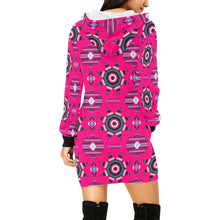 Load image into Gallery viewer, Rising Star Strawberry Moon Hoodie Dress
