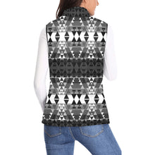 Load image into Gallery viewer, Writing on Stone Black and White Women&#39;s Padded Vest Jacket
