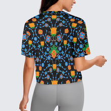 Load image into Gallery viewer, Floral Damask Crop Top
