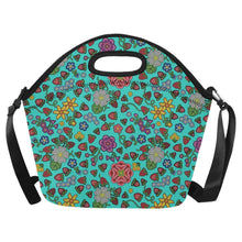 Load image into Gallery viewer, Berry Pop Turquoise Neoprene Lunch Bag/Large
