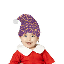 Load image into Gallery viewer, Gathering Yellow Purple Santa Hat
