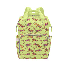 Load image into Gallery viewer, Gathering Lime Multi-Function Diaper Backpack/Diaper Bag
