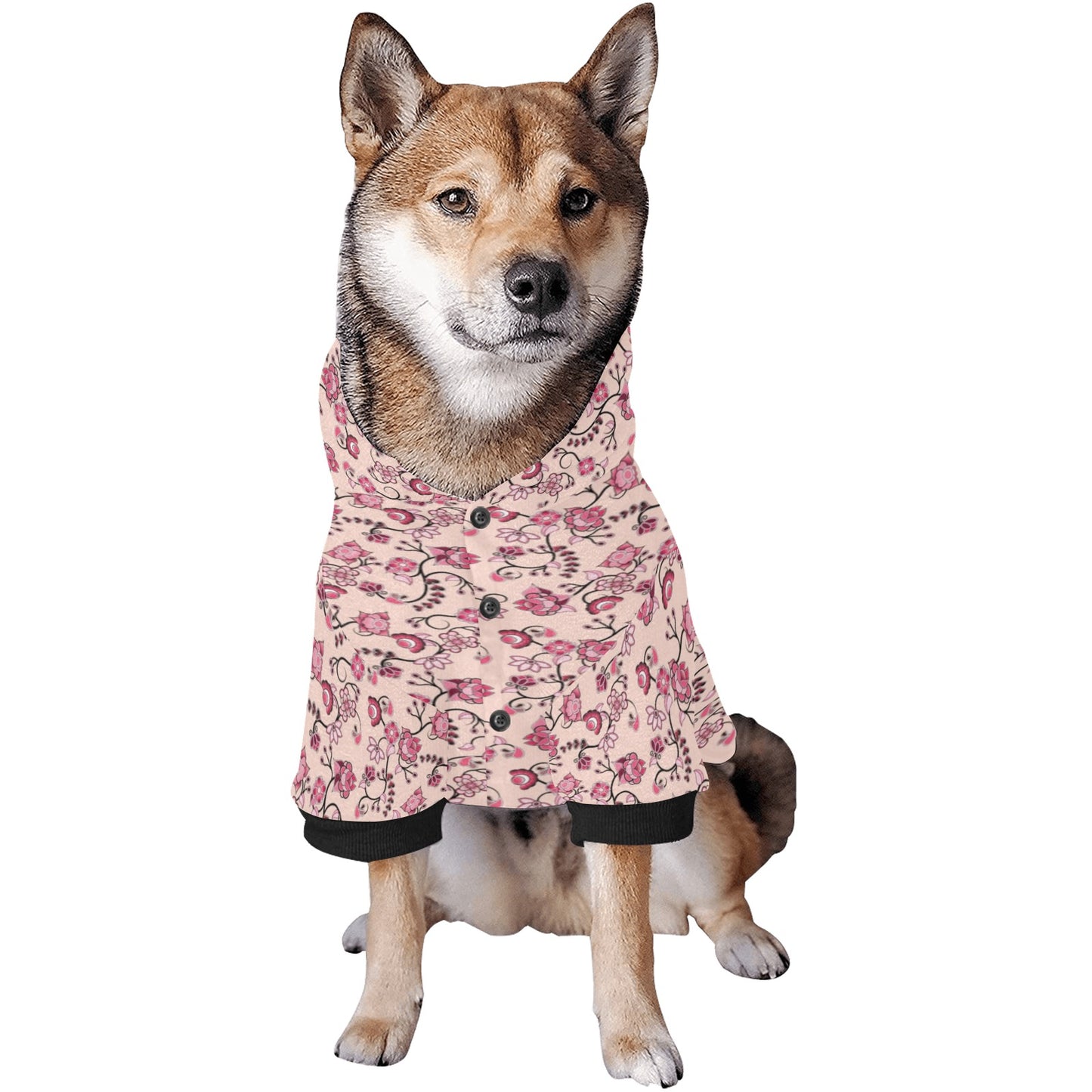 Floral Amour Pet Dog Hoodie