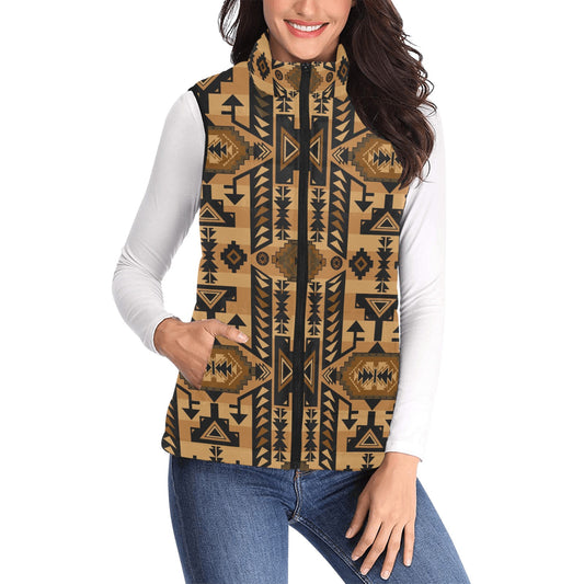 Chiefs Mountain Tan Women's Padded Vest Jacket