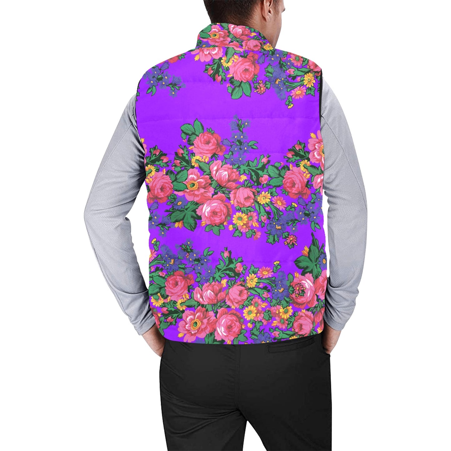 Kokum's Revenge Lilac Men's Padded Vest Jacket