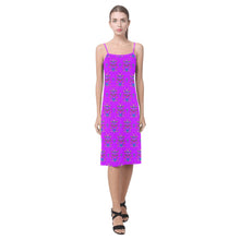 Load image into Gallery viewer, Dakota Damask Purple Alcestis Slip Dress
