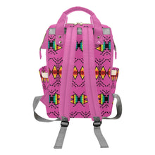 Load image into Gallery viewer, Sacred Trust Pink Multi-Function Diaper Backpack/Diaper Bag
