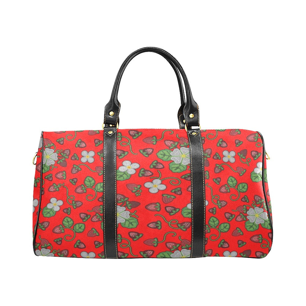 Strawberry Dreams Fire Waterproof Travel Bag