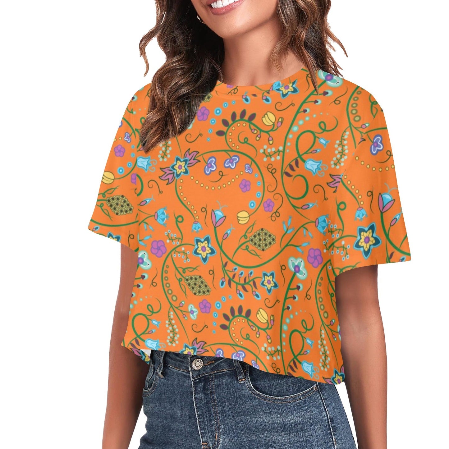Fresh Fleur Carrot Crop Top