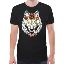 Load image into Gallery viewer, Wolf Spirit Guide Black New T-shirt for Men
