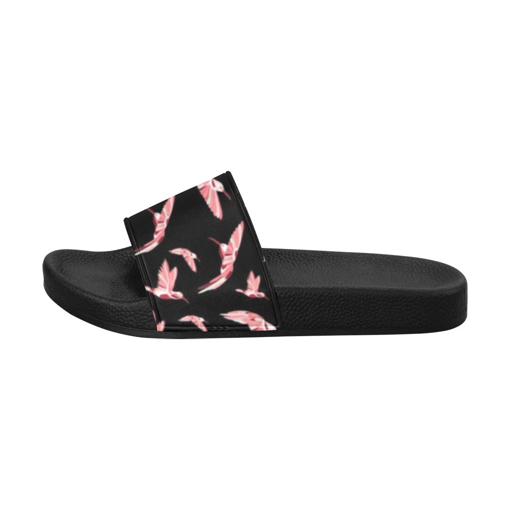 Strawberry Black Women's Slide Sandals