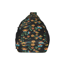 Load image into Gallery viewer, Dragon Lily Noir Chest Bag
