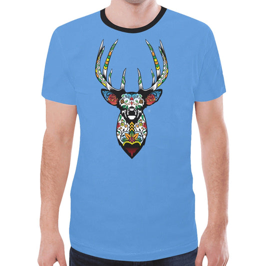 Elk Spirit Guide (Blue) New T-shirt for Men