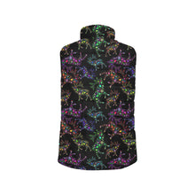 Load image into Gallery viewer, Neon Floral Elks Women&#39;s Padded Vest Jacket
