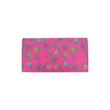 Load image into Gallery viewer, Berry Flowers Women&#39;s Trifold Wallet
