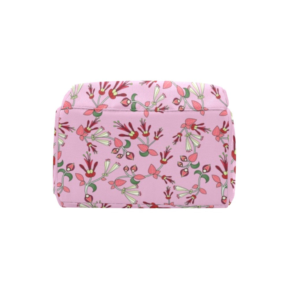 Strawberry Floral Multi-Function Diaper Backpack/Diaper Bag