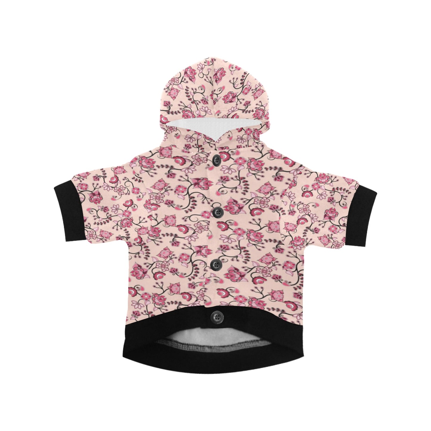 Floral Amour Pet Dog Hoodie