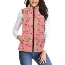 Load image into Gallery viewer, Swift Floral Peach Rouge Remix Women&#39;s Padded Vest Jacket
