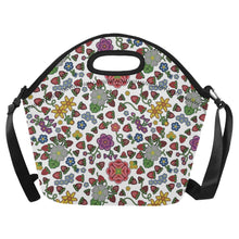 Load image into Gallery viewer, Berry Pop White Neoprene Lunch Bag/Large
