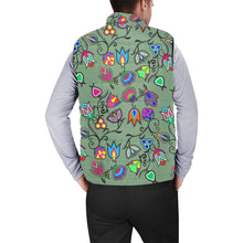 Load image into Gallery viewer, Indigenous Paisley Dark Sea Men&#39;s Padded Vest Jacket
