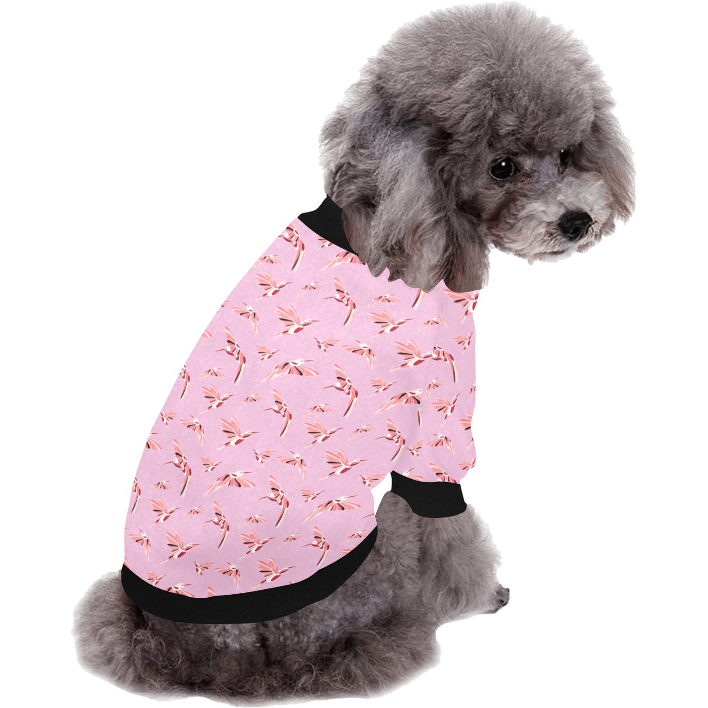 Strawberry Pink Pet Dog Round Neck Shirt