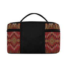 Load image into Gallery viewer, Fire Feather Red Cosmetic Bag/Large
