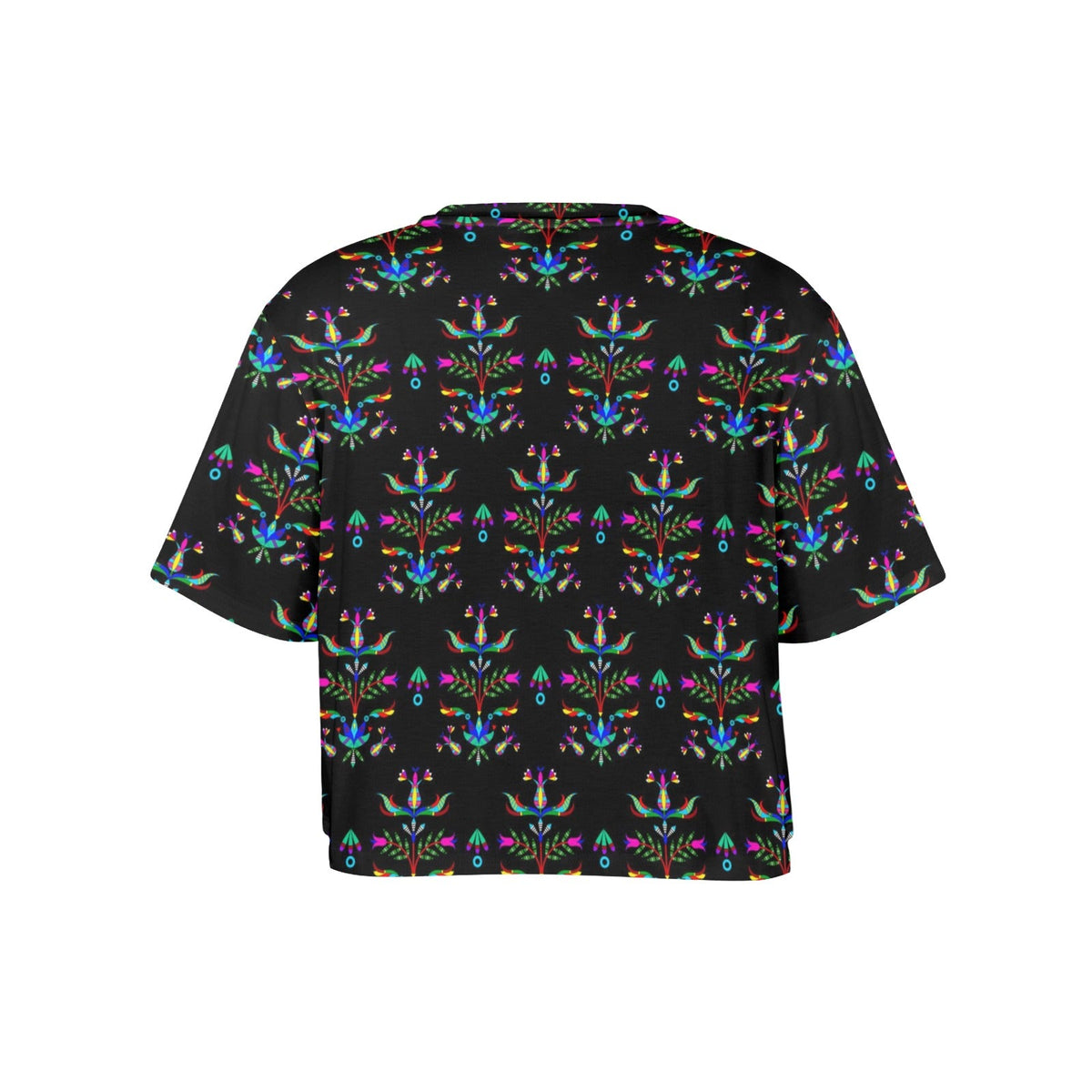Dakota Damask Black Crop Top