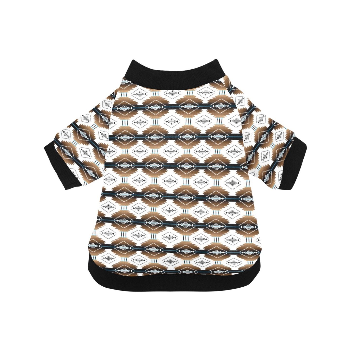 Cofitichequi White Pet Dog Round Neck Shirt