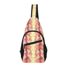 Load image into Gallery viewer, Butterfly and Roses on Geometric Chest Bag
