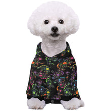 Load image into Gallery viewer, Neon Floral Bears Pet Dog Hoodie
