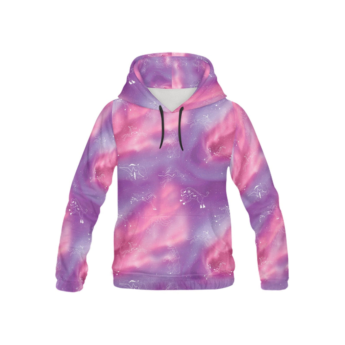 Animal Ancestors 7 Aurora Gases Pink and Purple Youth Hoodie