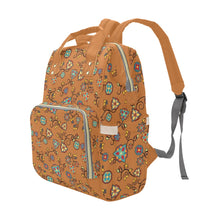 Load image into Gallery viewer, Fire Bloom Light Multi-Function Diaper Backpack/Diaper Bag
