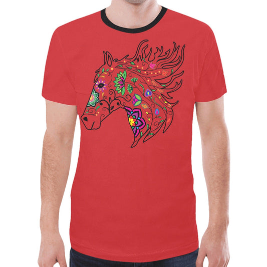 Horse Spirit Guide (Red) New T-shirt for Men