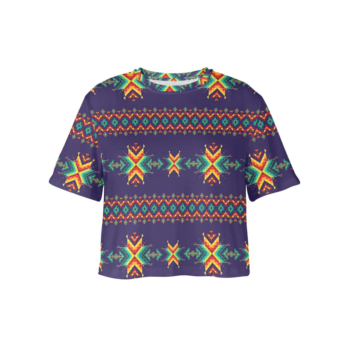 Dreams of Ancestors Indigo Crop Top