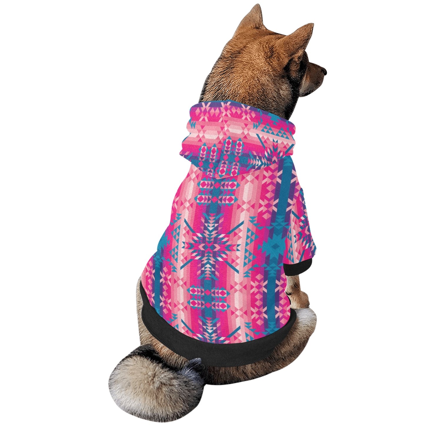 Desert Geo Blue Pet Dog Hoodie