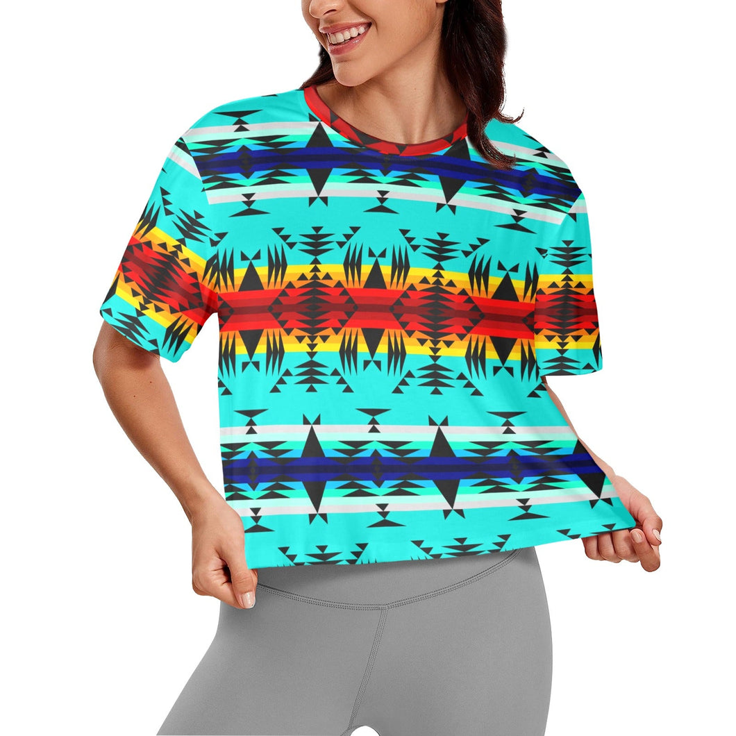 Between the Mountains Crop Top